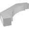 Ekena Millwork 3 1/2-in. W x 20-in. D x 20-in. H Merced Architectural Grade PVC Knee Brace BRCP035X20X20MRC - alternate 3